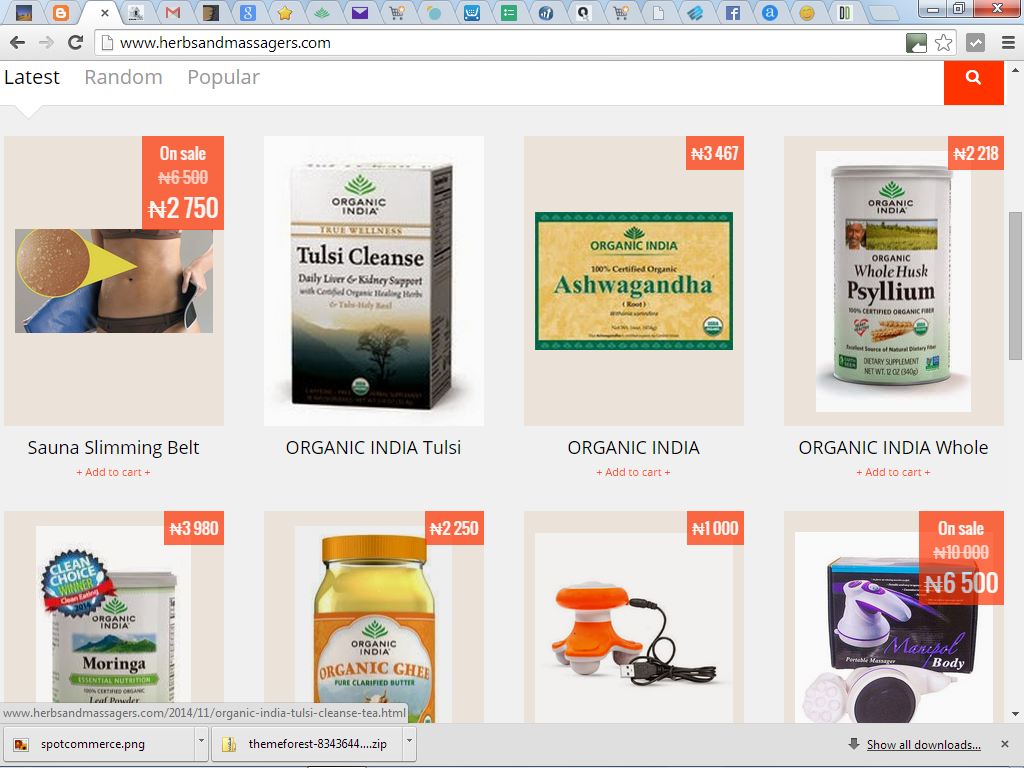 Introducing SpotCommerce - A Premium Blogger Shopping Template To Sell Your Products Online